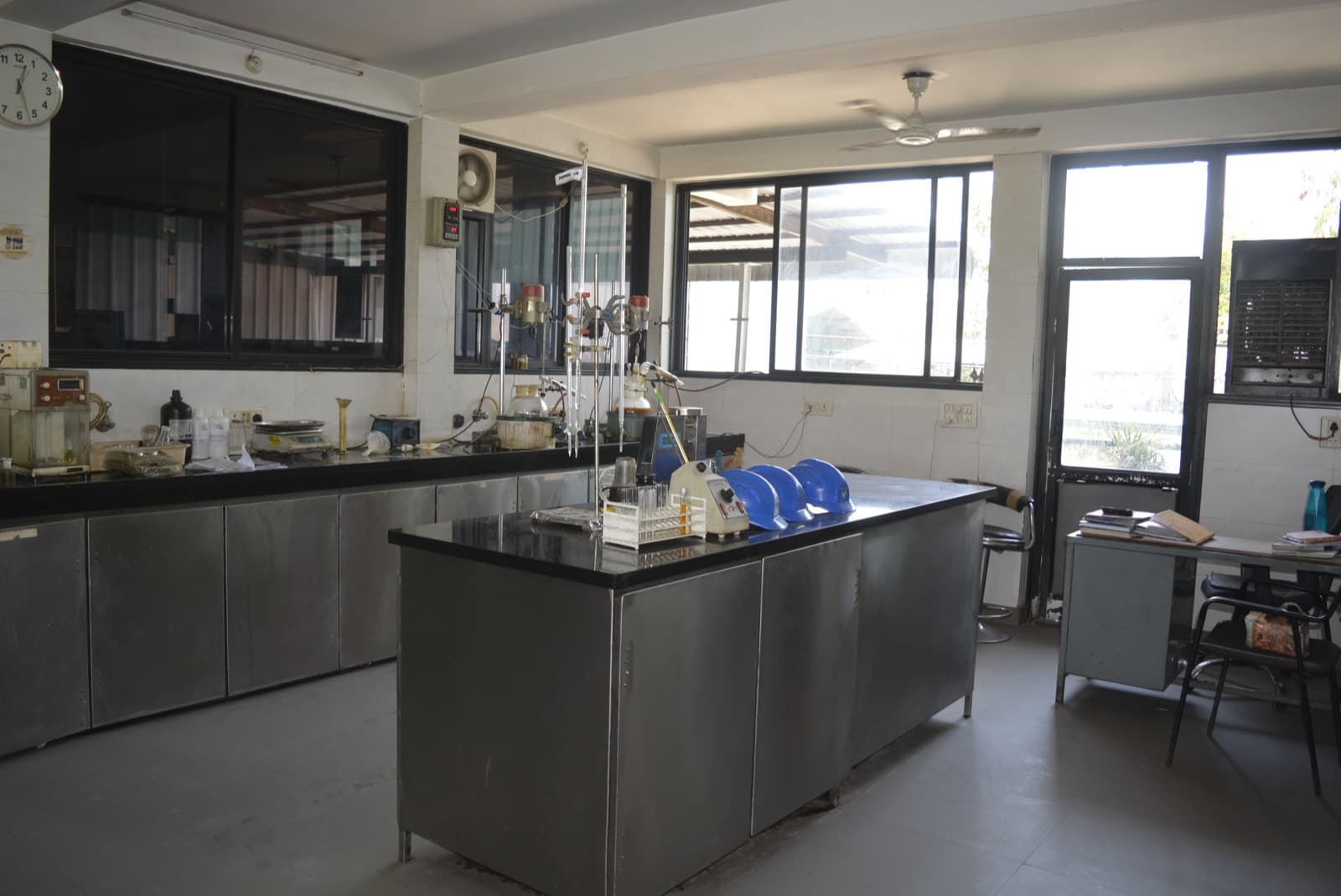 The in-house quality control and R&D laboratory at the Viscus Oils plant