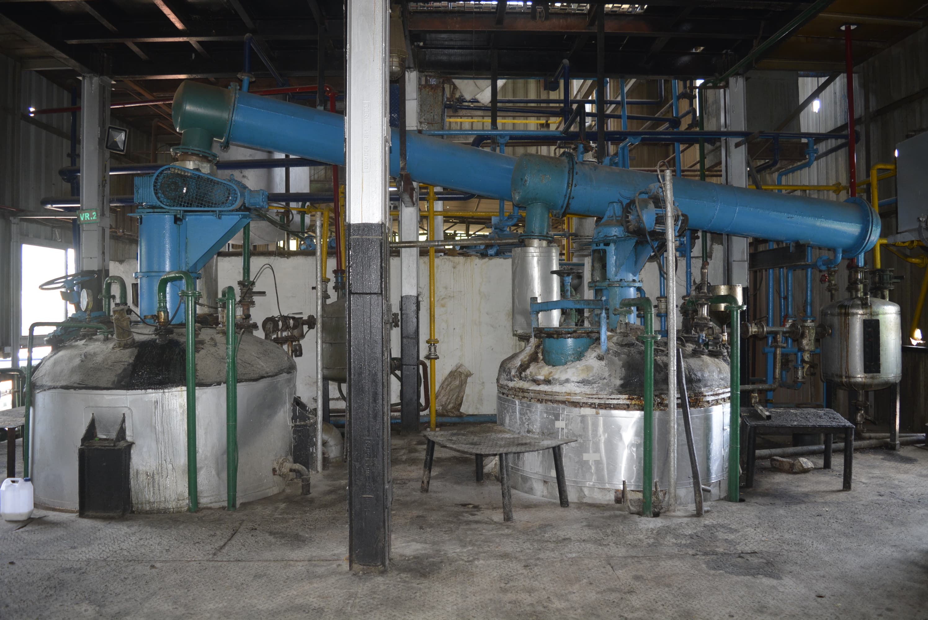 Reactor at the Viscus Oils plant in Indore